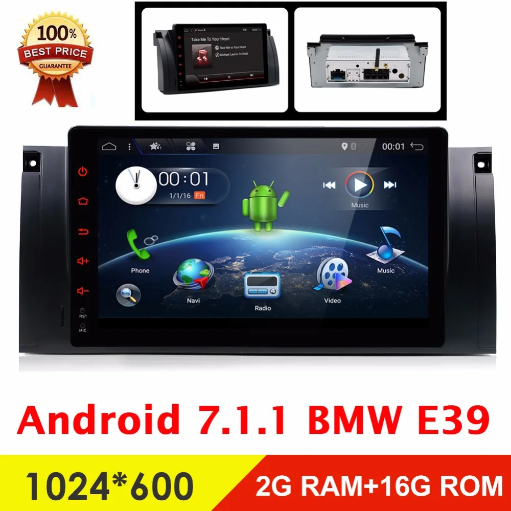 Bosion Android 7 1 Дин DVD gps для BMW M5 E39 E53 автомобиль радионавигационная 9 дюймовый Bluetooth RDS