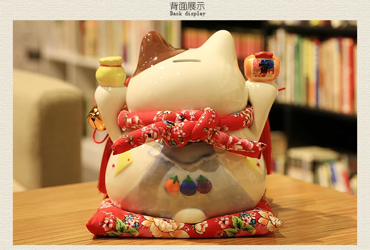 Большая Керамическая Свинья-копилка Lucky Cat, магазин, открытый подарок в японском стиле, креативное украшение для дома