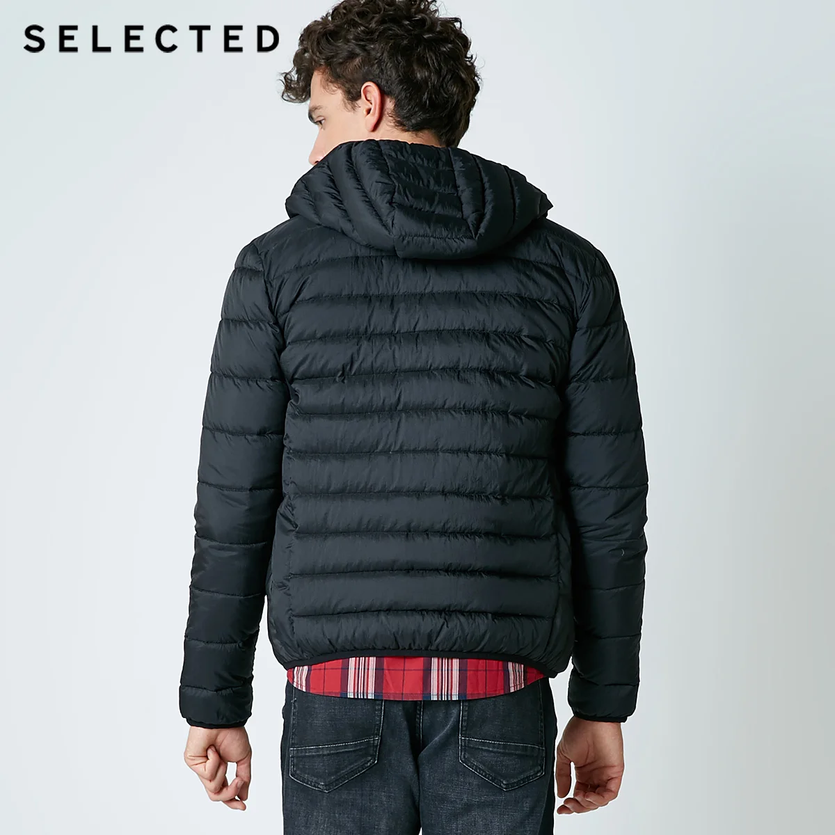 SELECTED Winter Down Jacket Blackrock New Male Duck Leisure Hooded Frivolous Short Coat A/W Warm Clothes S | 418412523 Мужская одежда
