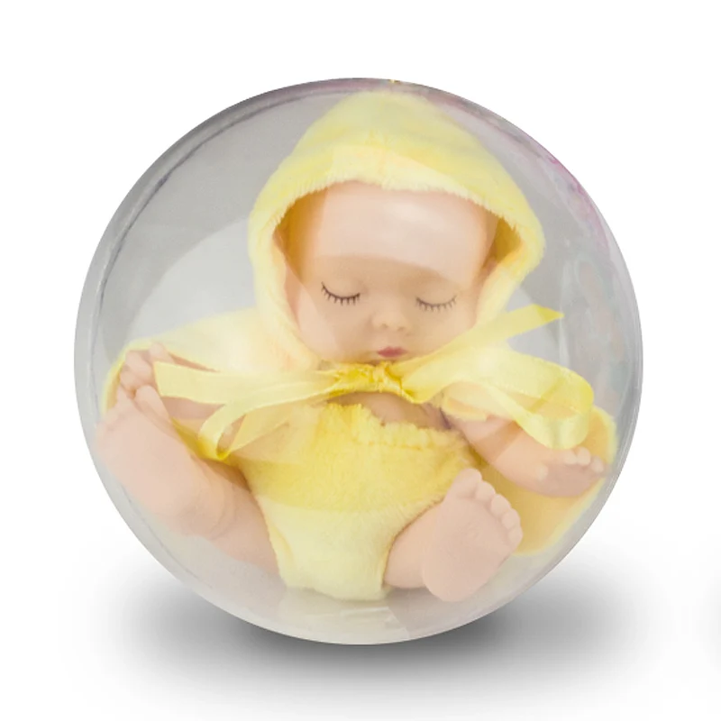 Спящий ребенок ручной работы реалистичные Reborn Bebe кукла мяч игрушка для детей защитная оболочка прекрасный ребенок девочка мальчик куклы силиконовая принцесса