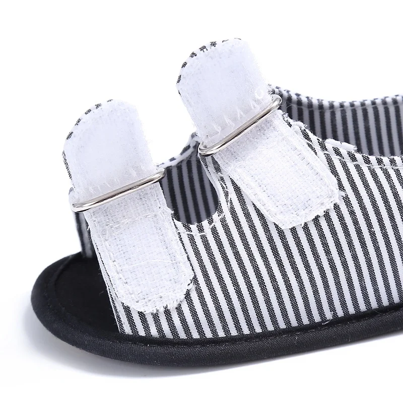 

Baby Boy Sandals Summer Stripe Canvas Kid Shoes Soft Baby Toddler Shoes