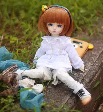 

New Lovely Forest Style Grid suit( 6pcs)for BJD MSD YOSD 1/4 1/6 Doll Clothes/Outfit