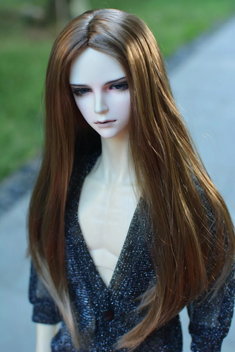 Новое прибытие 1/3 8-" BJD парик Супер кукла парик мода длинный стиль мохер волосы куклы