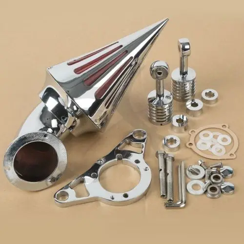 

Воздухоочиститель с шипами для мотоцикла, воздухоочиститель для Harley Dyna Super Glide Street Bob 2004-2007 2005 2006 Rocker Softail Night Trail