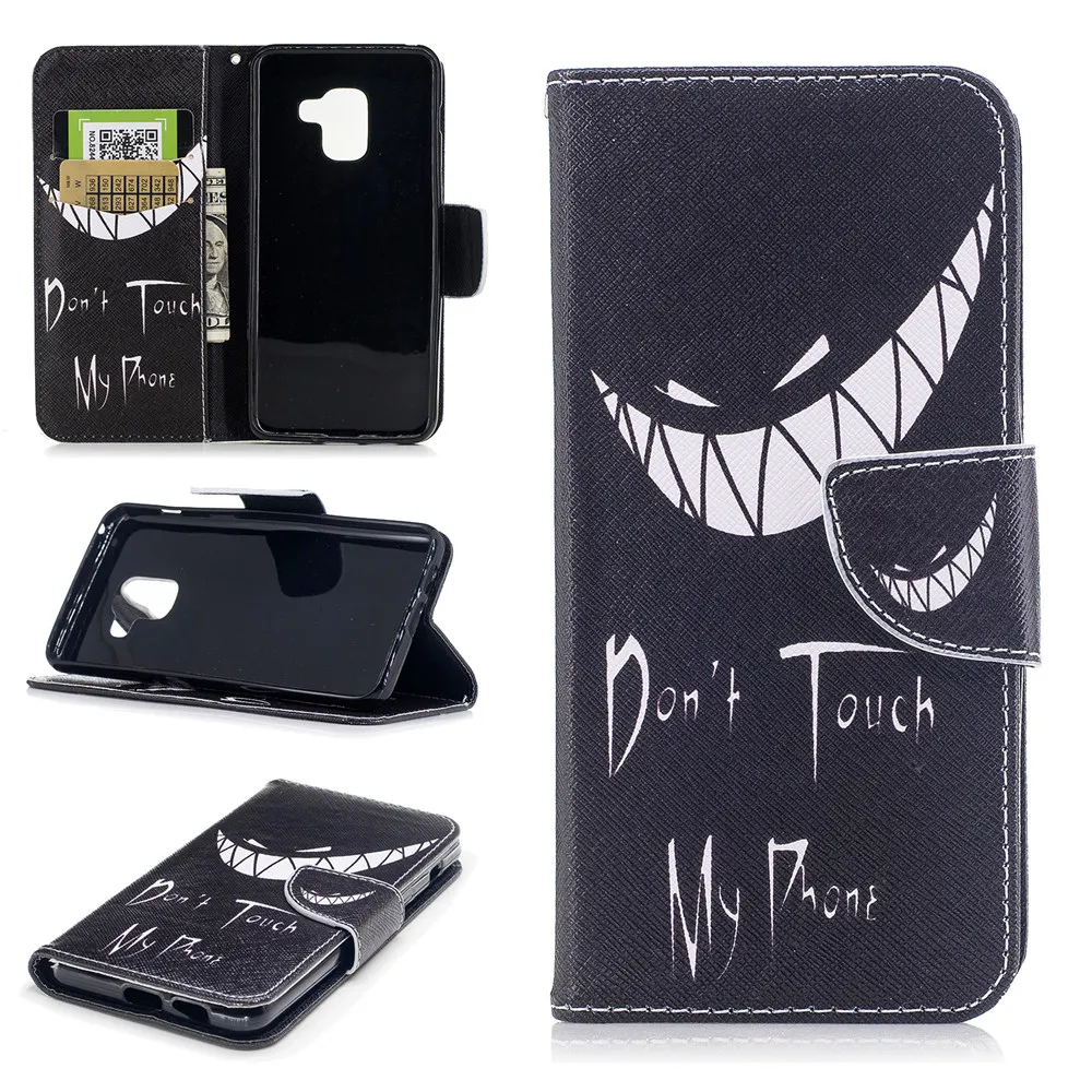 JFWEN для Funda samsung Galaxy A6 A8 Чехол-кошелек кожаный флип-чехол для телефона для Coque samsung A6 J4 J6 A8 Plus чехол-крышка