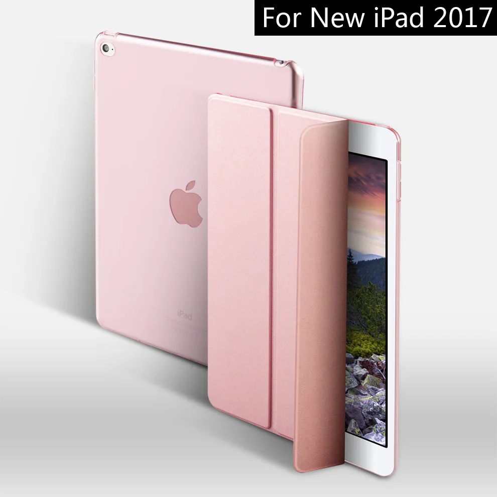 Rose Golden Чехол для нового iPad 9,7 дюйма, ZVRUA YiPPee цветной PU смарт-чехол, Магнитный чехол, модель A1822 A1823 A1893 A1954 - Цвет: Rose Golden