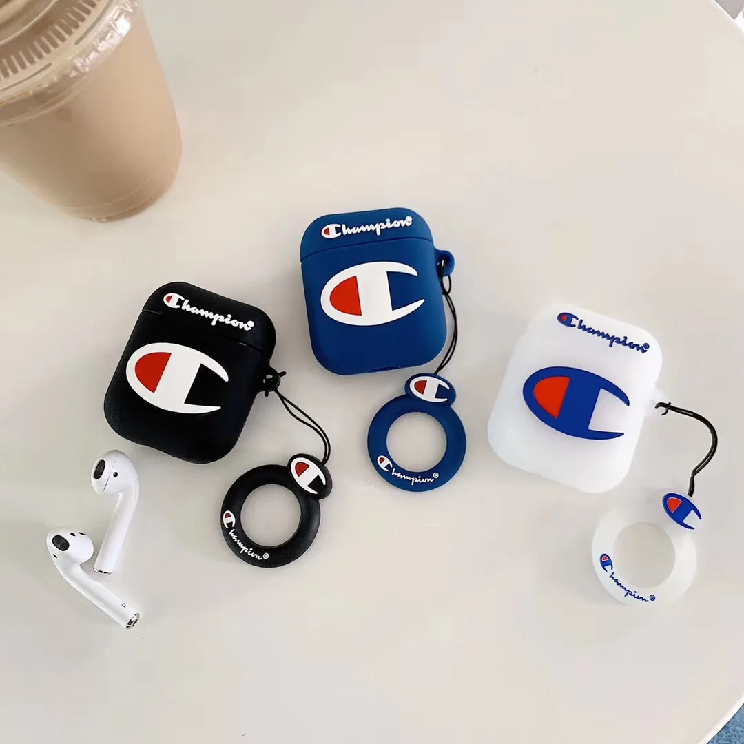 Беспроводные Bluetooth наушники чехол для Apple Airpods 2 силиконовый с ключница Air Pods Etui |