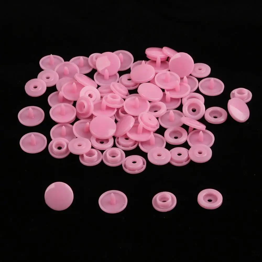 Pink 20 комплектов T5 12 мм круглые пластиковые защелки Кнопки Застежки пододеяльник лист кнопка аксессуары для одежды для детской одежды Зажимы - Цвет: Pink