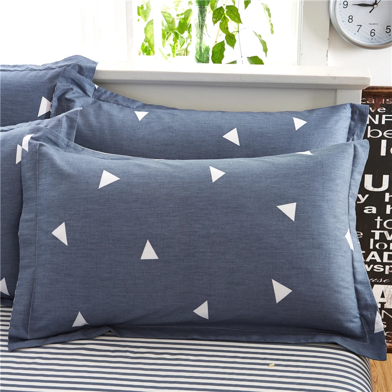 Hot Sell 4pcs of Simple Plaid 100% Cotton King Size Bedding Sets Duvet Cover Pillowcases Sheets Queen Comforter Set Plus #MC15 | Дом и сад