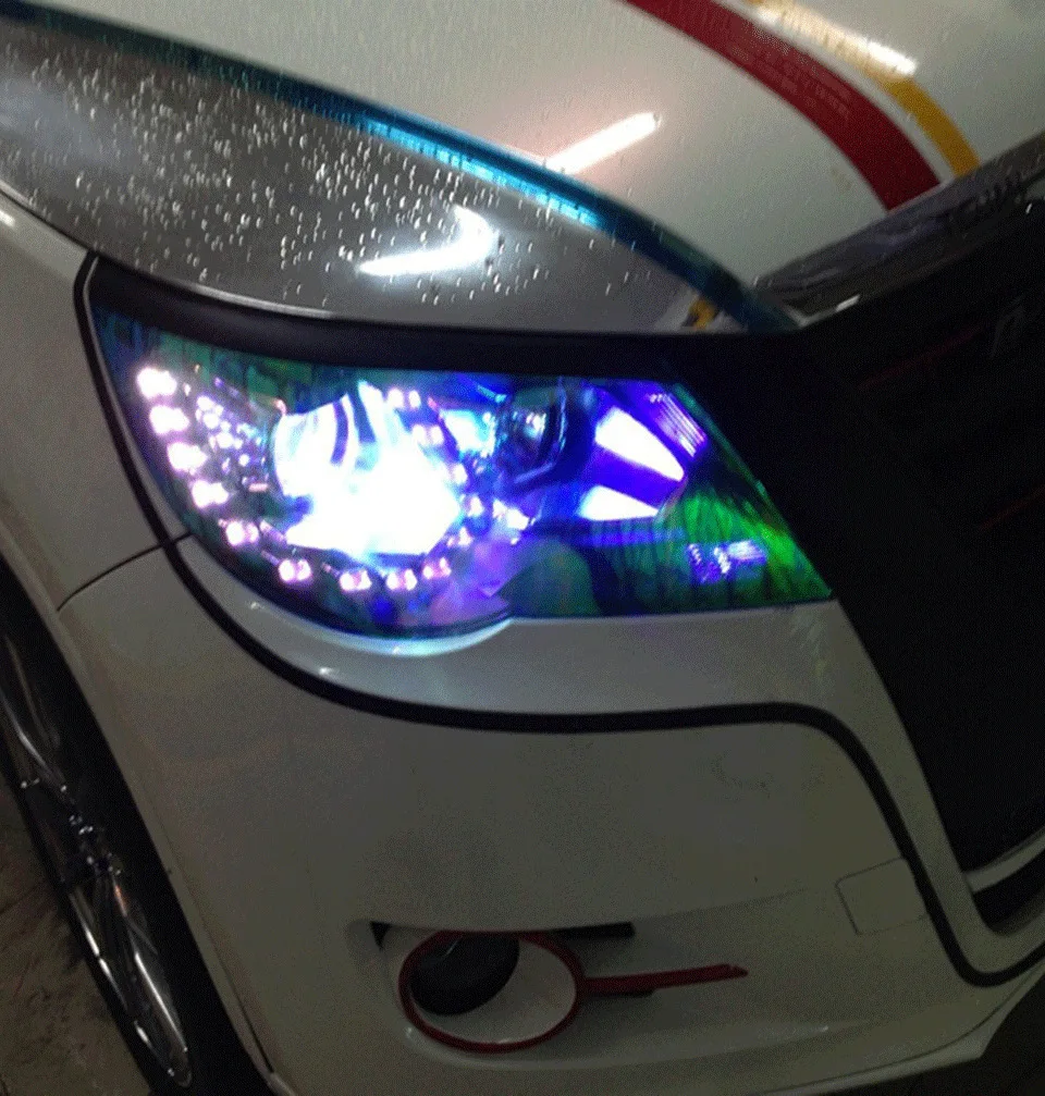 150 см * 30 блестящий Хамелеон авто стайлинг фары задние фонари пленка огни