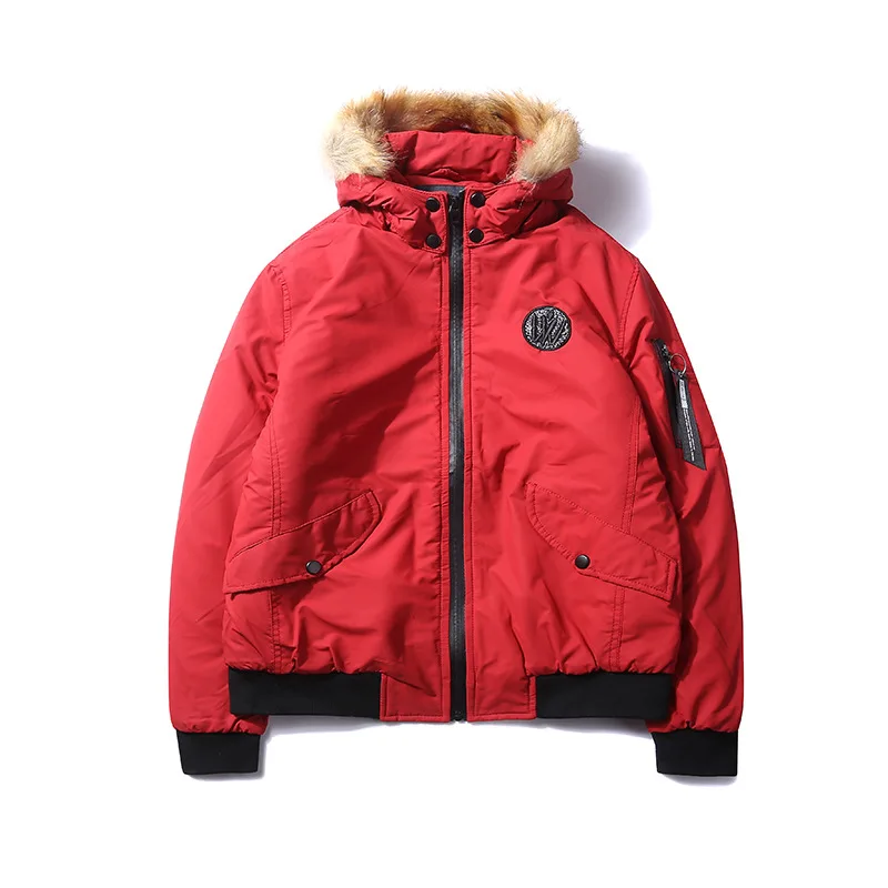 

waterproof men warm padding jacket black winter clothing