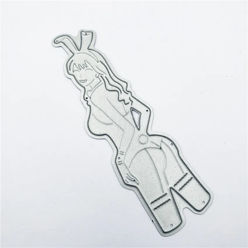 Высекальные штампы популярный кролик девочка игрушка металлическая крафт