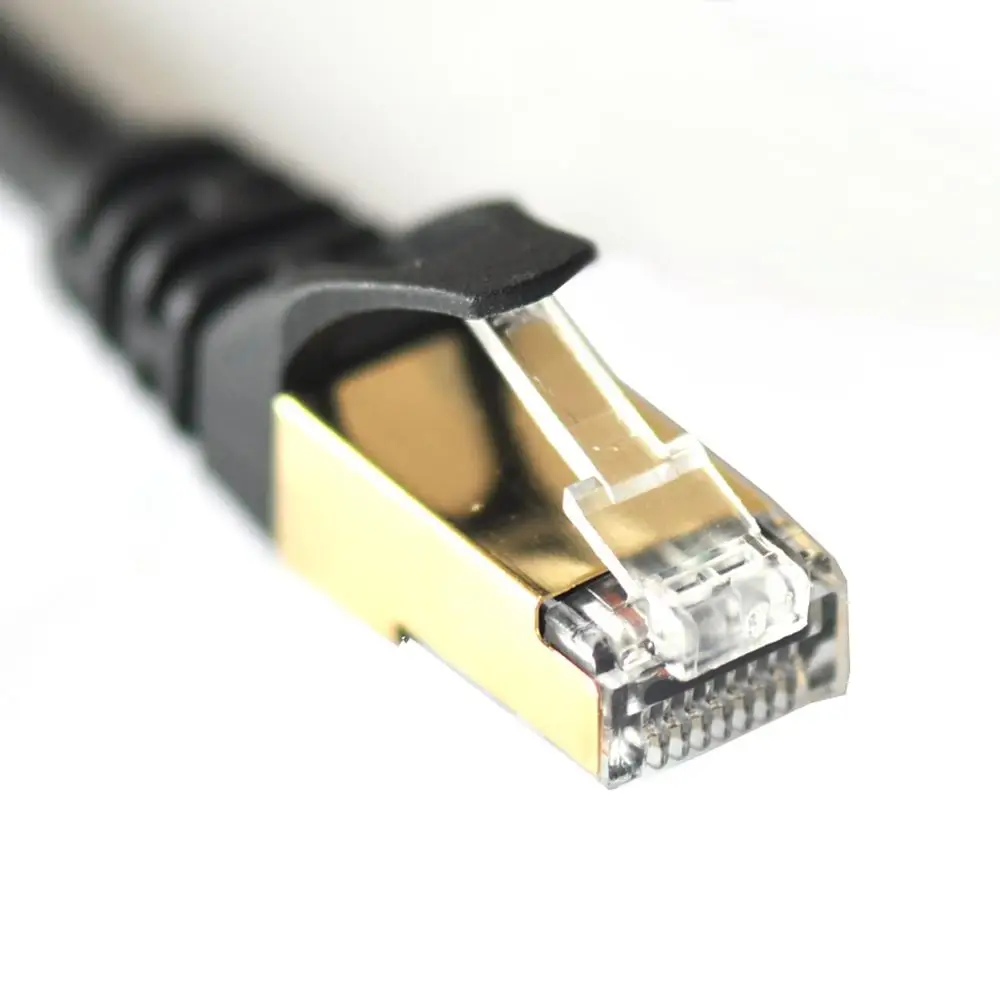 Vandesail CAT7 Ethernet Кабель 20 м 30 RJ45 Круглый SSTP LAN Сетевого Кабеля Позолоченными Свинец