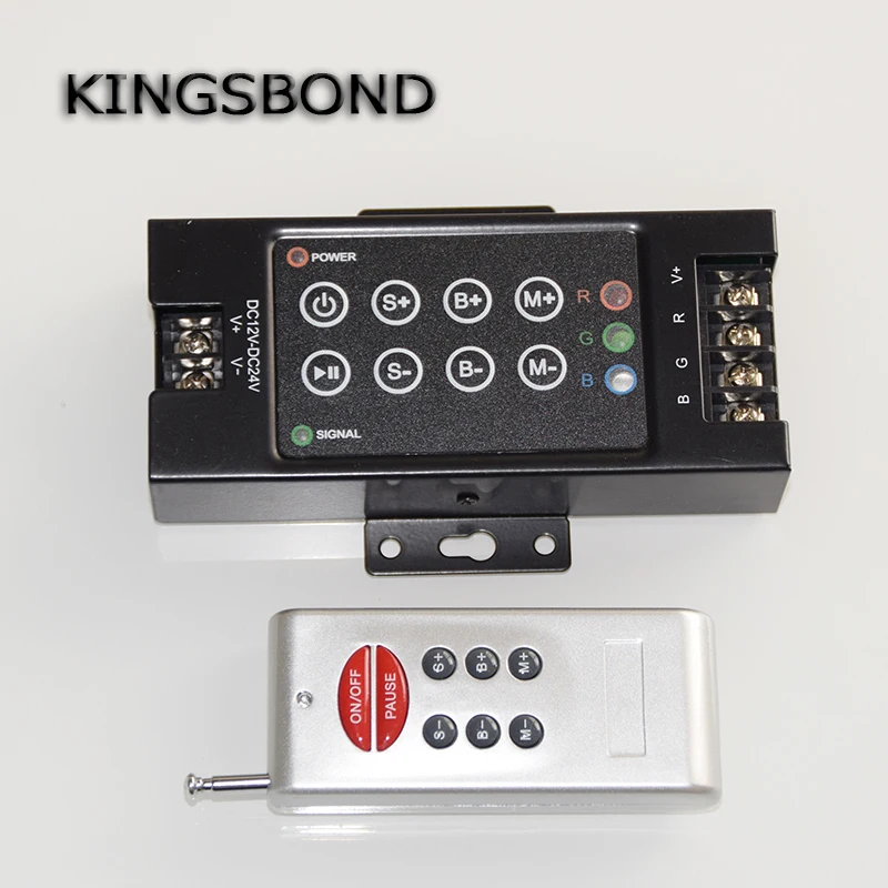 

12V-24V Led RF 8 key RGB controller Диммер сенсорный переключатель для светодиодных лент