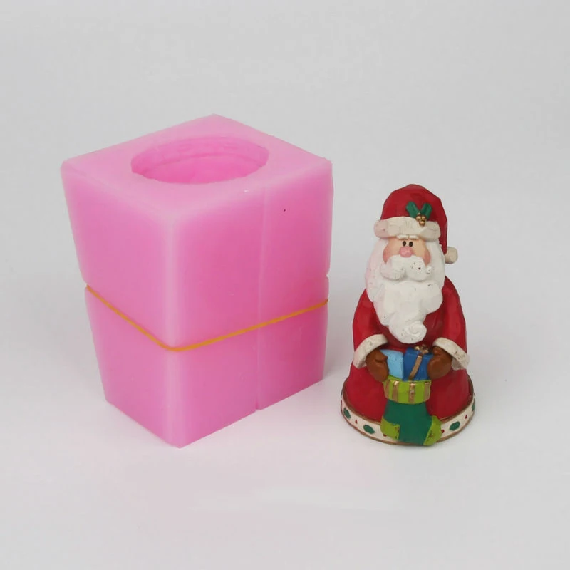 

DIY 3d santa Christmas man Food-grade handmade silicone soap candle cake decoration mold