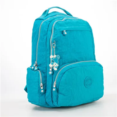 lake blue TEGAOTE рюкзак женский школьный рюкзак для девочек-подростков Mochila Escolar Повседневная нейлоновая дорожная сумка рюкзак для брелок "Ноутбук" - Цвет: lake blue