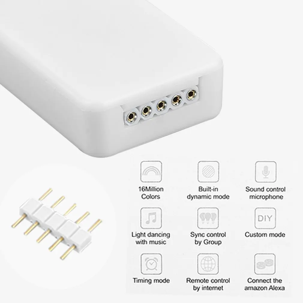 ICOCO универсальный LED RGB контроллер Bluetooth 4 0 DC12-24V RGBW драйвер диммер 192 Вт для iOS Android APP