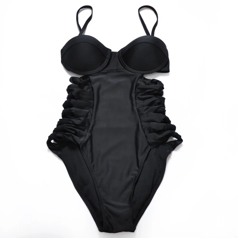 Женский купальный костюм Trangel однотонный с пуш-ап бикини для женщин 2019 | Женская