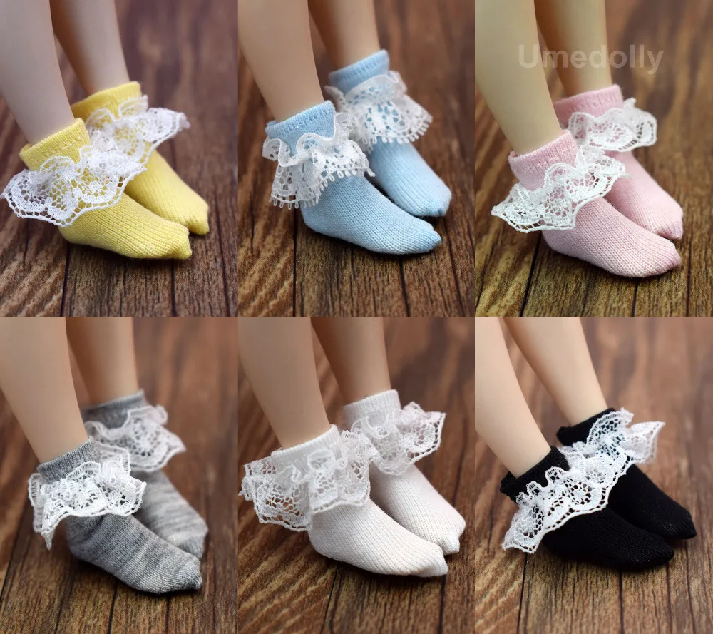 1 пара различных стилей 1/6 Neoblythe Doll's спортивные носки для Blyth, Licca, Momoko, Barbies Гольфы одежда наряды Аксессуары