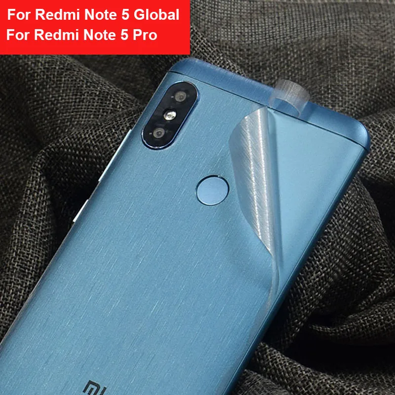 Задняя пленка для Xiaomi Redmi Note 5 глобальная версия ультратонкая прозрачная матовая