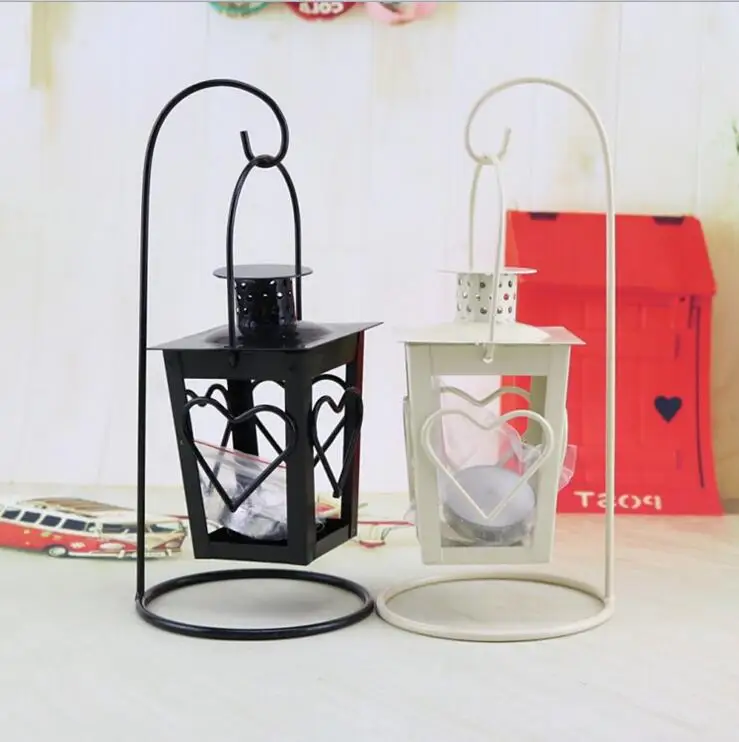 Металлический подсвечник для чая железный с вешалкой классический