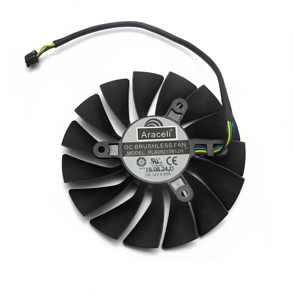 Охлаждающий вентилятор для видеокарты MSI GeForce RTX 2080 2080Ti VENTUS OC 12 В 0 55 А 88 мм 4