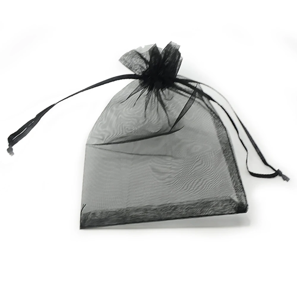 100pcs 24 Colors Jewelry Packaging Bag 5*7 7*9 9*12 10*15cm Organza Bags Gift Storage Wedding Drawstring Pouches Wholesales images - 6