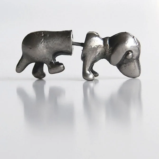 Модные 3D серьги с героями мультфильмов собаки милые гвоздики животными для