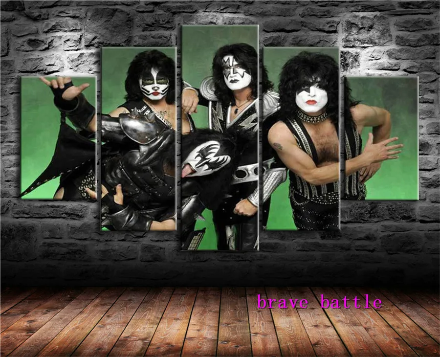 Картина Kiss Rock Band картина из холста гостиная домашний декор современная живопись