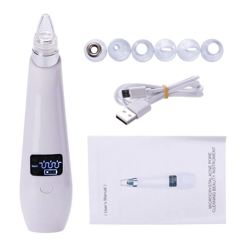 Electric Pore Cleaner Blackhead Vacuum Removal Spot Acne Black Head Face Care Cleaning Remover Eliminator Removedor Tool #281189 | Красота и