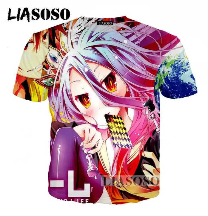 LIASOSO летняя свободная футболка для мужчин и женщин футболки с объемным рисунком