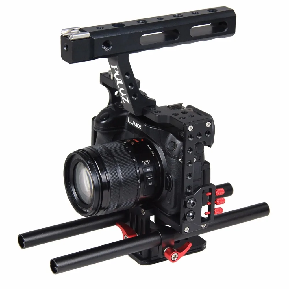 PULUZ ручка клетка для видеокамеры Steadicam Стабилизатор для sony A7 и A7S и A7R и A7R II и A7S II для Panasonic Lumix DMC-GH4