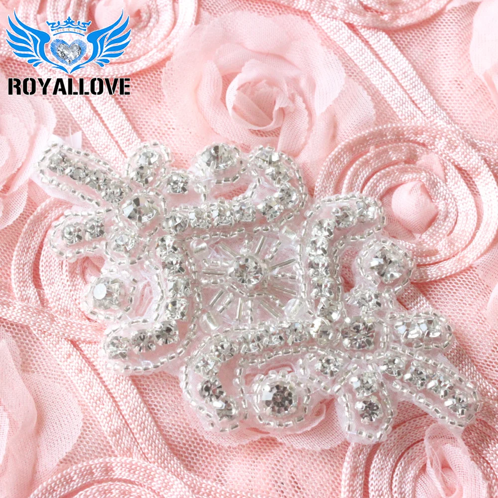 (5 шт.) Свадебные Прошитые Стразы для свадебных лент Украшенные бусинами и