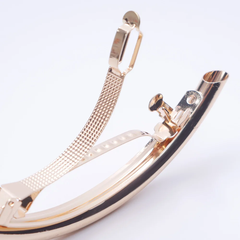 TOPHOT 2019 Hot Fashion Long Women Hair Clips Metal Gold/Silver Plain ARC Tube Big Hairgrip Hairpin Accessoires | Красота и здоровье