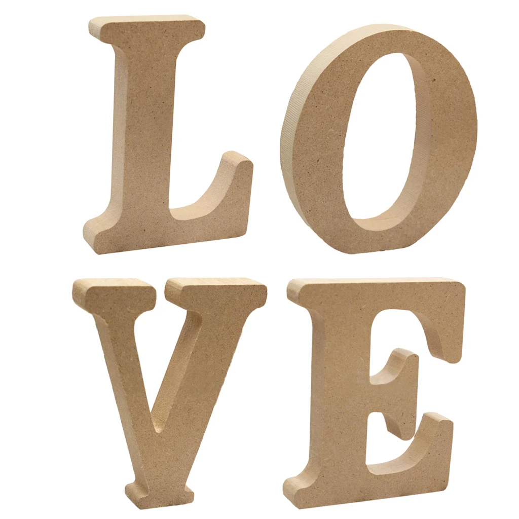 4 шт. деревянные буквы алфавиты рукоделие для поделок декор на День святого