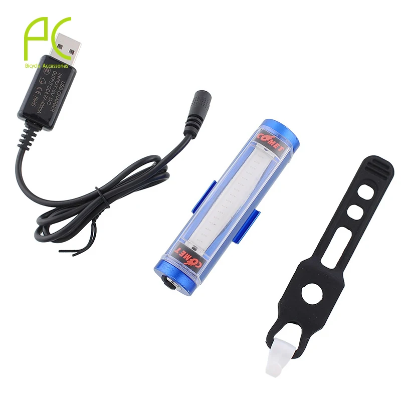 PCycling велосипедный фонарь яркое предупреждение 16 LED алюминиевый сплав USB