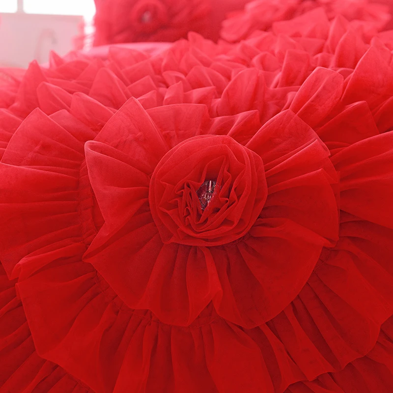 Роскошный свадебный комплект постельного белья из 100% хлопка ручного сложения