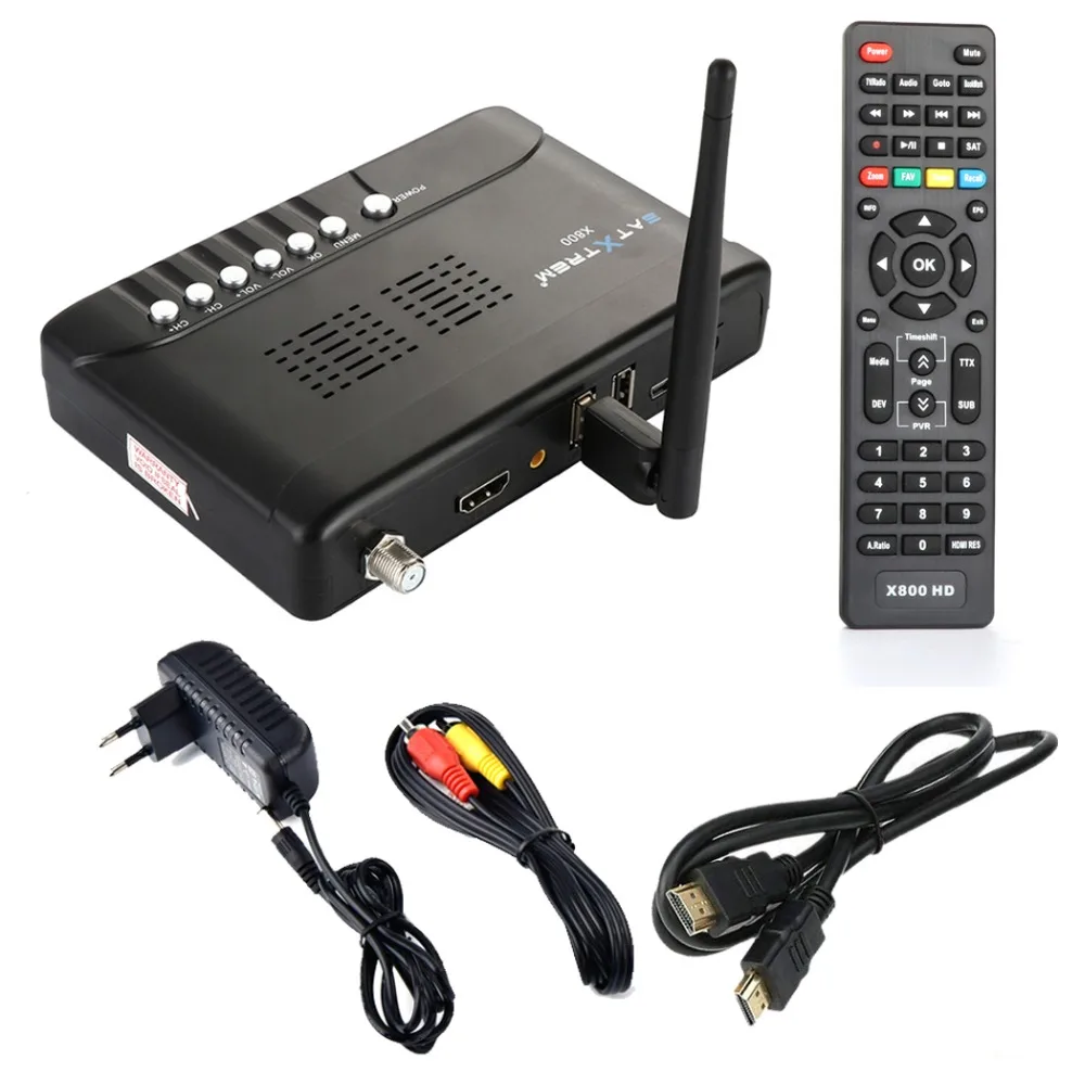 SATXTREM X800 HD DVB-S2 Satelite рецептор цифровой ТВ спутниковый ресивер декодер DVB S2 тв тюнер бесплатно 1 год Европа 8 нажатий