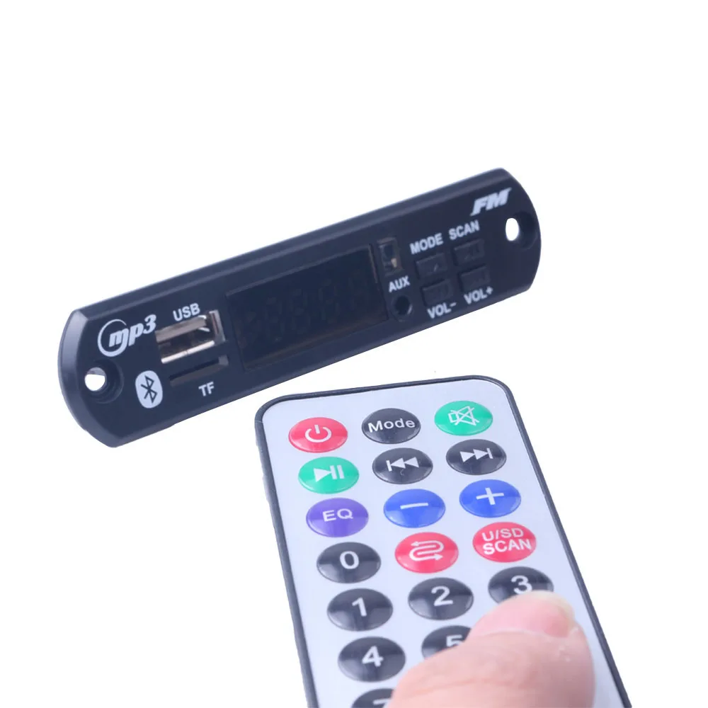 MP3 плеер декодер плата FM радио TF USB 3 5 мм AUX модуль Bluetooth приемник автомобильный