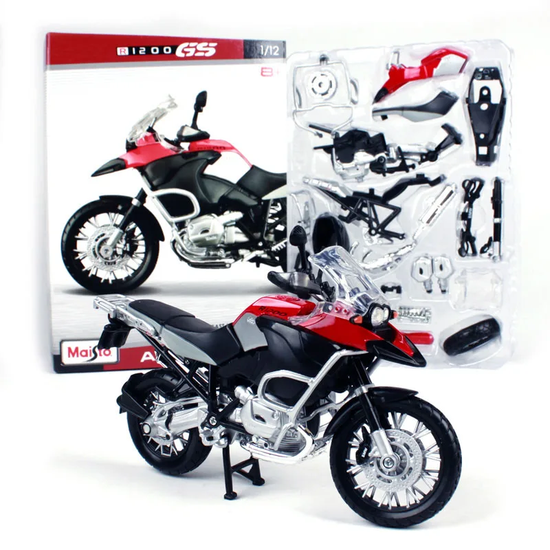New Maisto 1:12 R1200 GS сборки DIY мотоцикл велосипед модель комплект для детей подарки на день рождения игрушки
