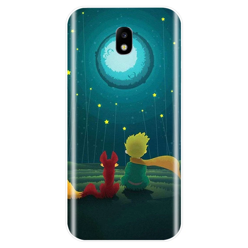 Чехол для телефона из ТПУ с изображением Маленького принца и лисы Samsung Galaxy J3 J4 J6 J8