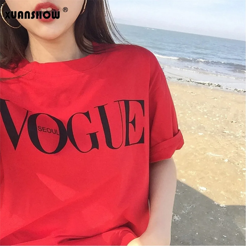 Новое поступление модные летние женские топы XUANSHOW футболки с короткими рукавами