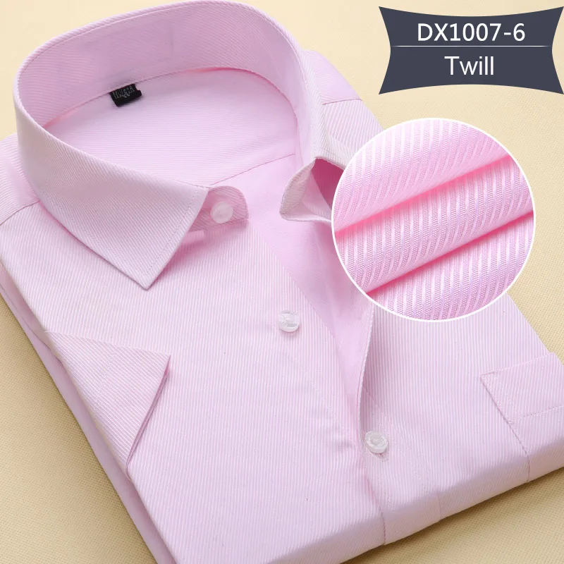 DX1007-6 Новое поступление Для мужчин рубашки с короткими рукавами летние шорты с длинными рукавами однотонный деловой формальный человек Socail, рубашки и блузы плюс Размеры 6XL 7XL 8XL - Цвет: DX1007-6