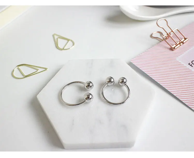 Двойное кольцо из стерлингового серебра 925 пробы для женщин bijoux, милое регулируемое кольцо anillos de plata 925 anel feminino ювелирные изделия
