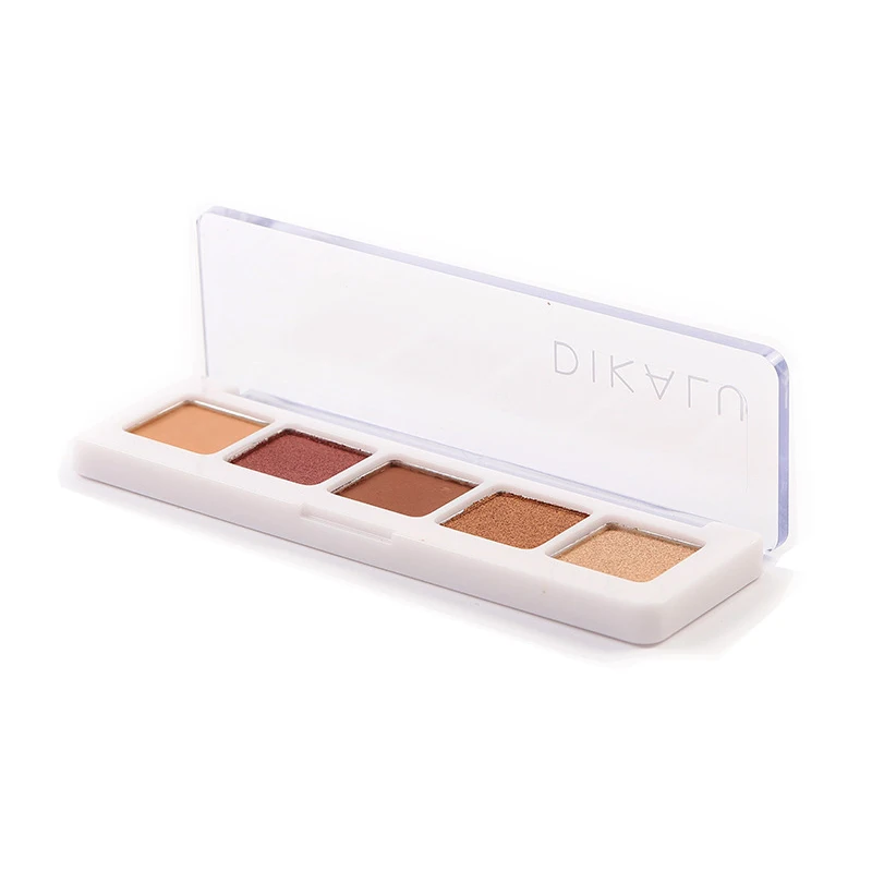 5 цветов Сияющие тени для век пигментные Блестки макияжа Палетка цвета заката