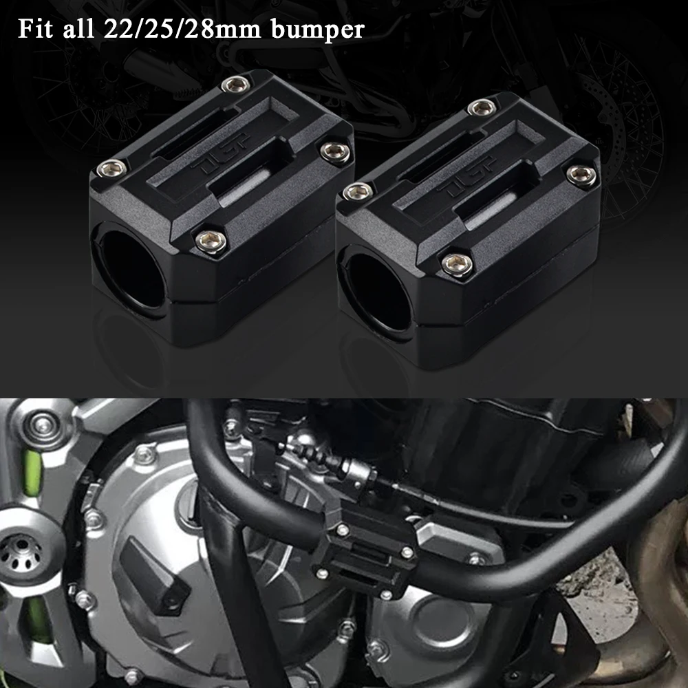 

22/25/28mm Engine Protection Guard Bumper Decor Block For BMW G650GS F650GS F700GS F800GS R1100GS R1150GS R1200GS Adventure HP2