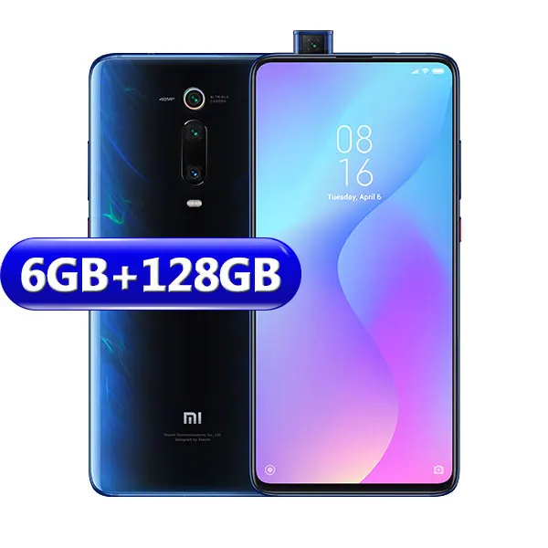 128GB Blue Глобальная версия Xiaomi mi 9T(Red mi K20) 6GB 64 GB/6 GB 128GB Смартфон Snapdragon 730 всплывающая фронтальная камера NFC 6,3" 48 МП - Цвет: 128GB Blue