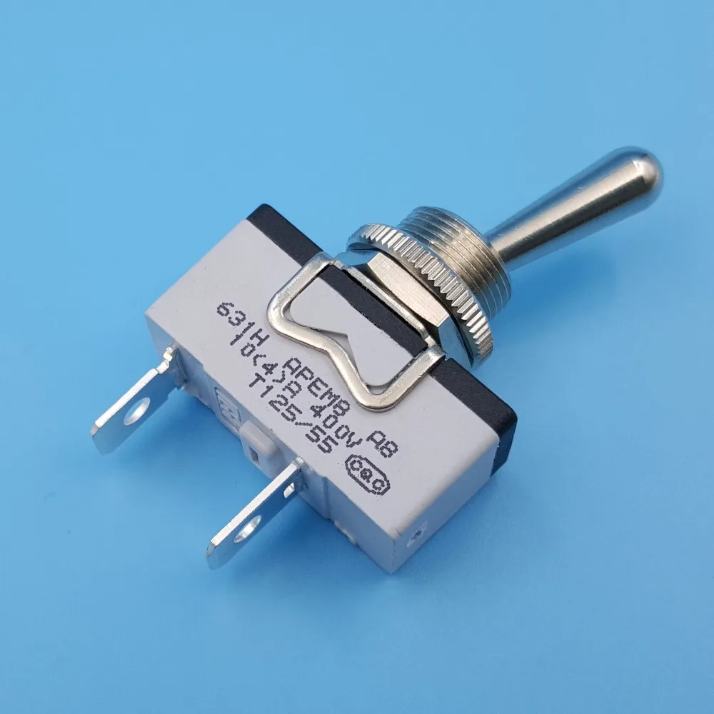 APEM 631H/2 12 мм металлический рычаг 2-контактный ВКЛ-ВЫКЛ поддерживается