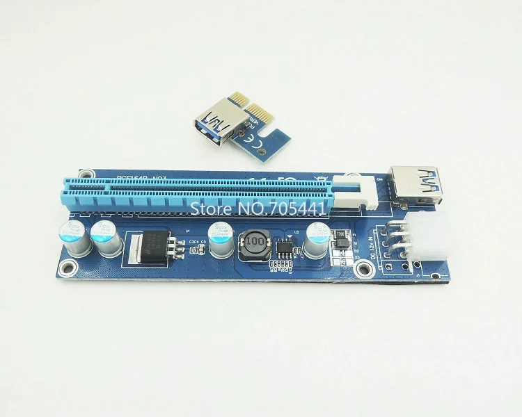 2017 новая карта расширения PCI-E Express 1X до 16X USB 3 0 с кабелем-удлинителем SATA