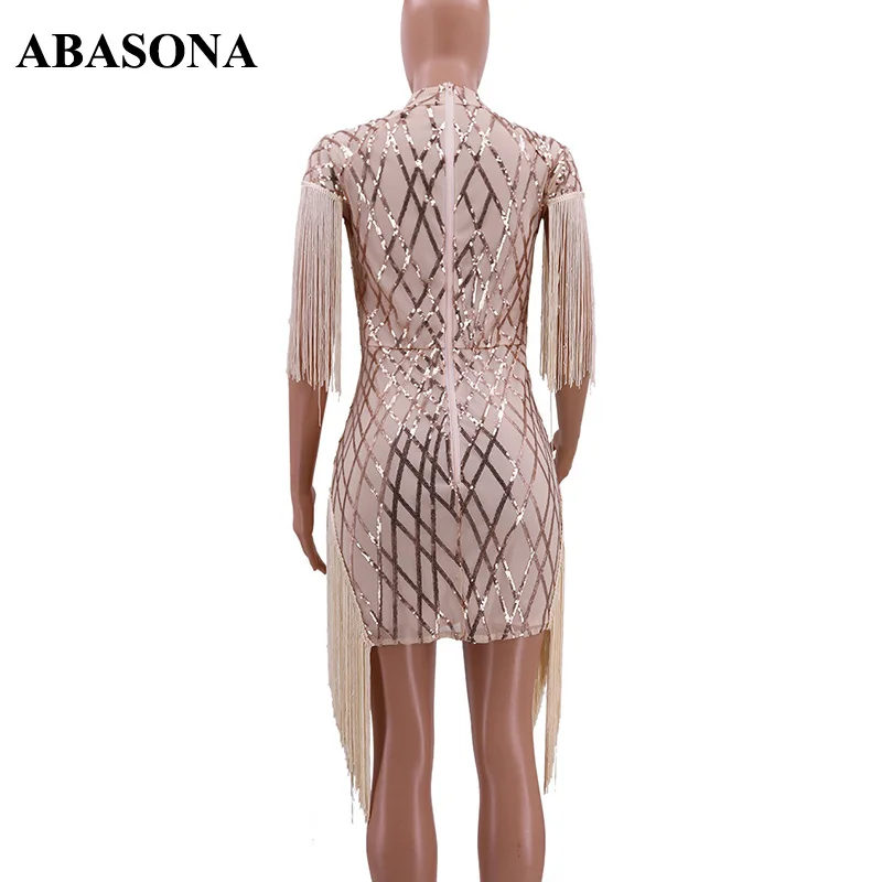 ABASONA, женское летнее платье, с кисточками, с блестками, для ночного клуба, для вечеринки, черное, с накидкой, на тонких бретелях, мини, сексуальное, облегающее платье